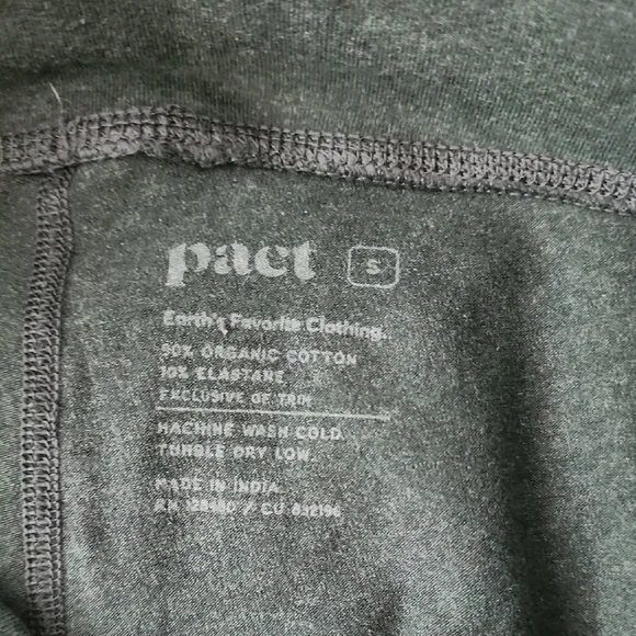 Pact Green On-The-Go TO Leggings Comfortable Cotton Blend Bottoms BARELY WORN - Picture 2 of 2
